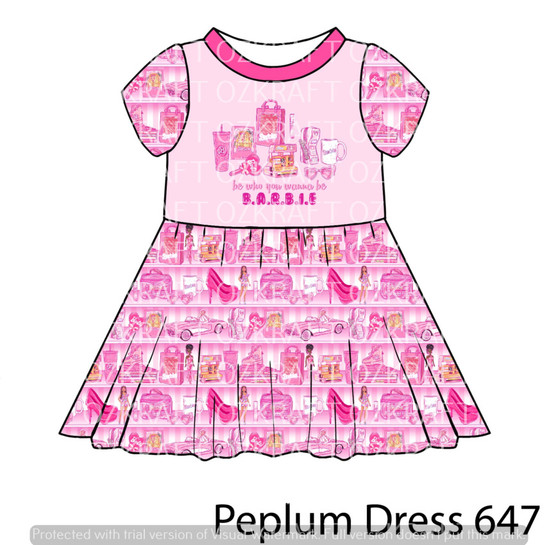 Peplum Dress Panel 647