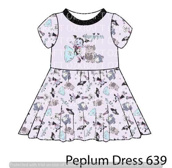 Peplum Dress Panel 639
