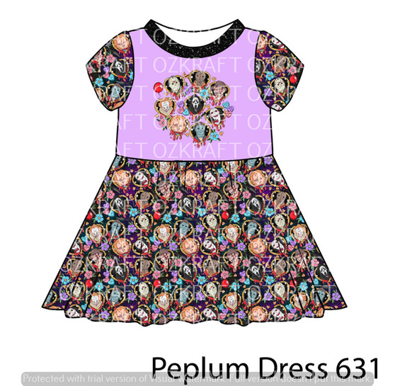 Peplum Dress Panel 631