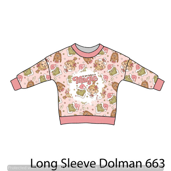 LONG SLEEVE Dolman panel 663