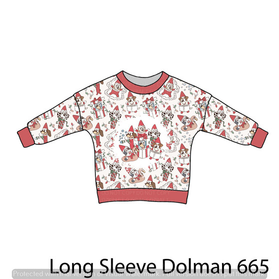 LONG SLEEVE Dolman panel 665