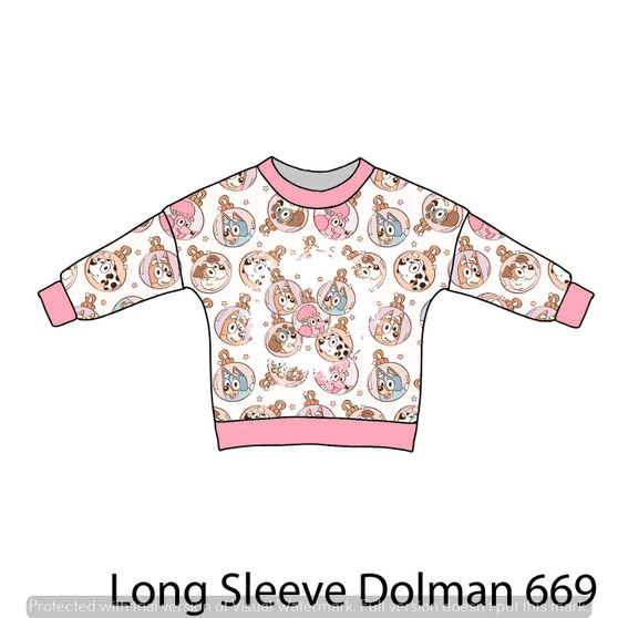 LONG SLEEVE Dolman panel 669