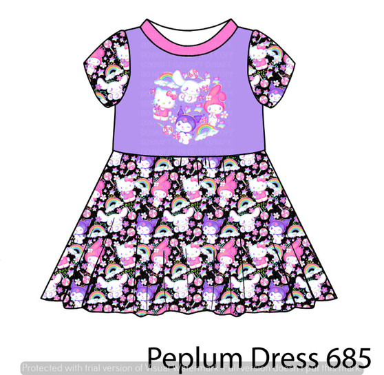 Peplum Dress Panel 685