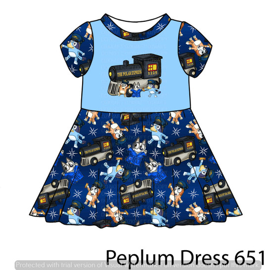 Peplum Dress Panel 651