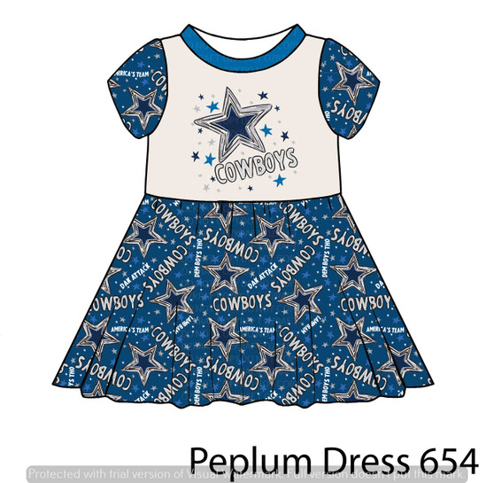 Peplum Dress Panel 654