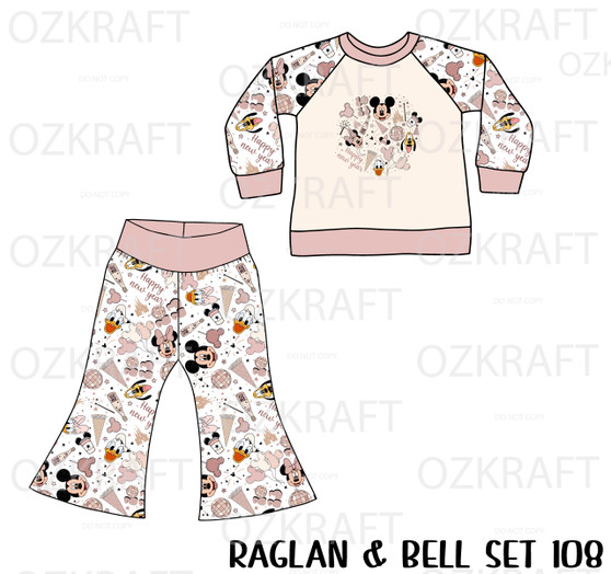 Raglan and Bell Set 108