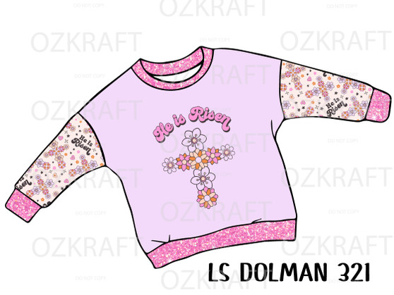 LONG SLEEVE Dolman panel 321