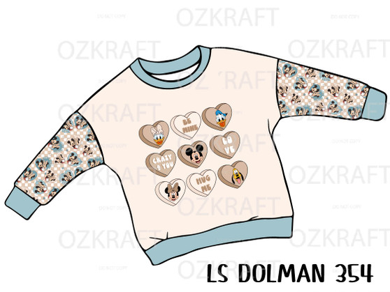 LONG SLEEVE Dolman panel 354