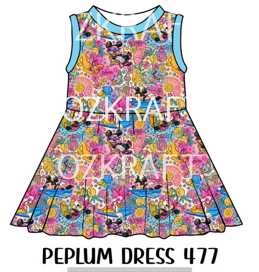 Peplum Dress Panel 477