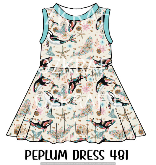 Peplum Dress Panel 481