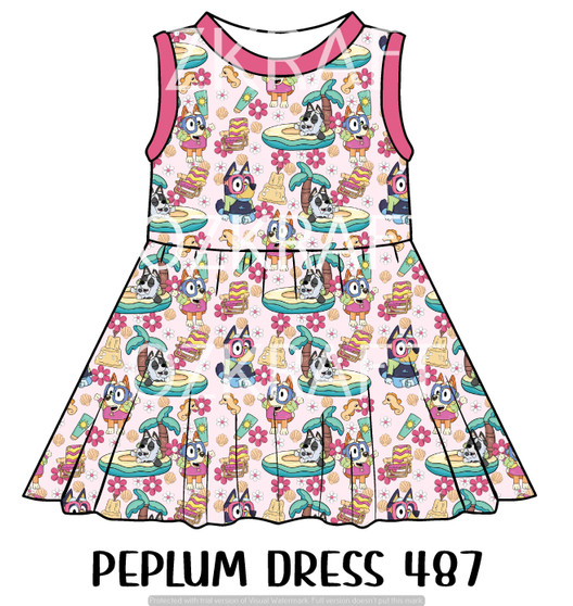 Peplum Dress Panel 487