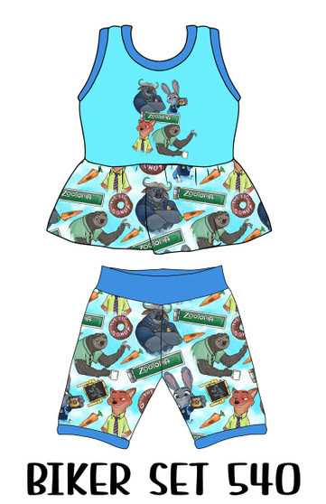 Biker/Peplum set 540