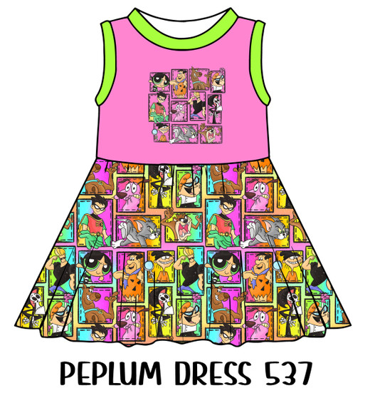 Peplum Dress Panel 537