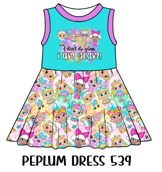 Peplum Dress Panel 539
