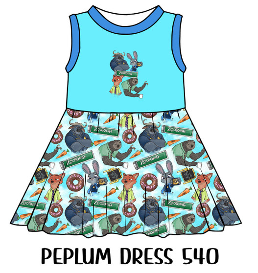 Peplum Dress Panel 540