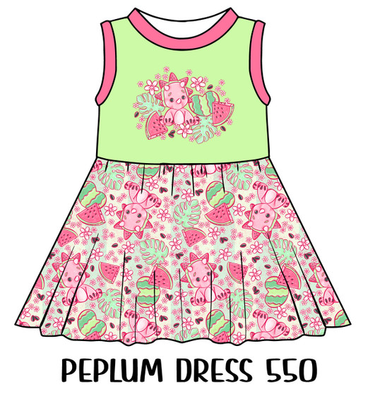 Peplum Dress Panel 550