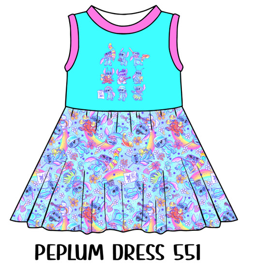 Peplum Dress Panel 551