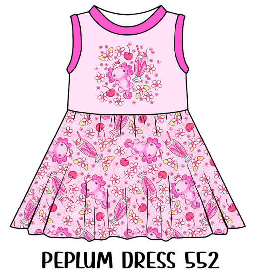 Peplum Dress Panel 552