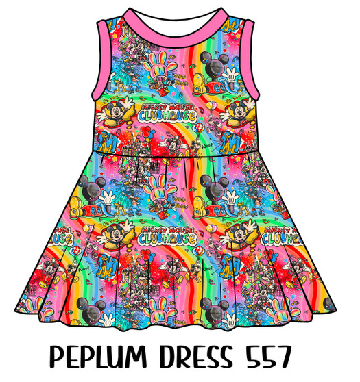 Peplum Dress Panel 557