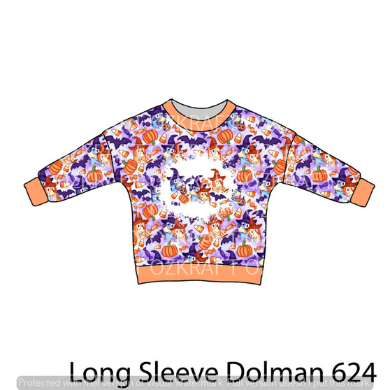 LONG SLEEVE Dolman panel 624