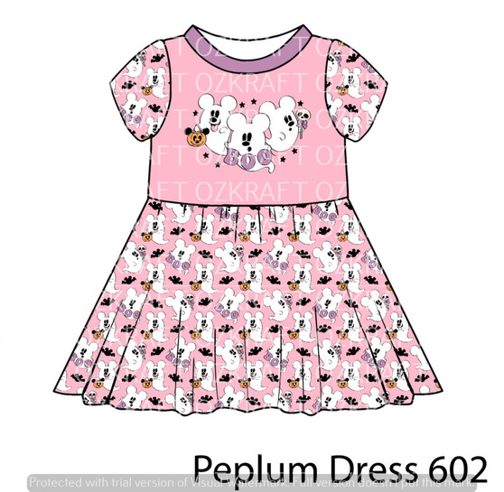 Peplum Dress Panel 602