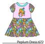 Peplum Dress Panel 672