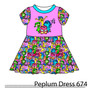 Peplum Dress Panel 674
