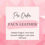 Pre Order Faux Leather 54x18 Strip