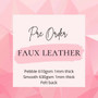 Pre Order Faux Leather panel (up to 8 prints)