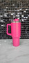 Hot pink 40 oz tumbler