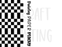 Half Color Checkered Name Strips