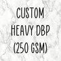 Custom Heavy DBP Fabric 1 yard (250 GSM) back in stock 2/22