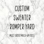 Custom Sweater Romper Yard (upload your ozkraft mockup here)