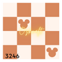 My Darling Creates mouse checkers  (4 Color options) 3246-3249