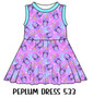 Peplum Dress Panel 533