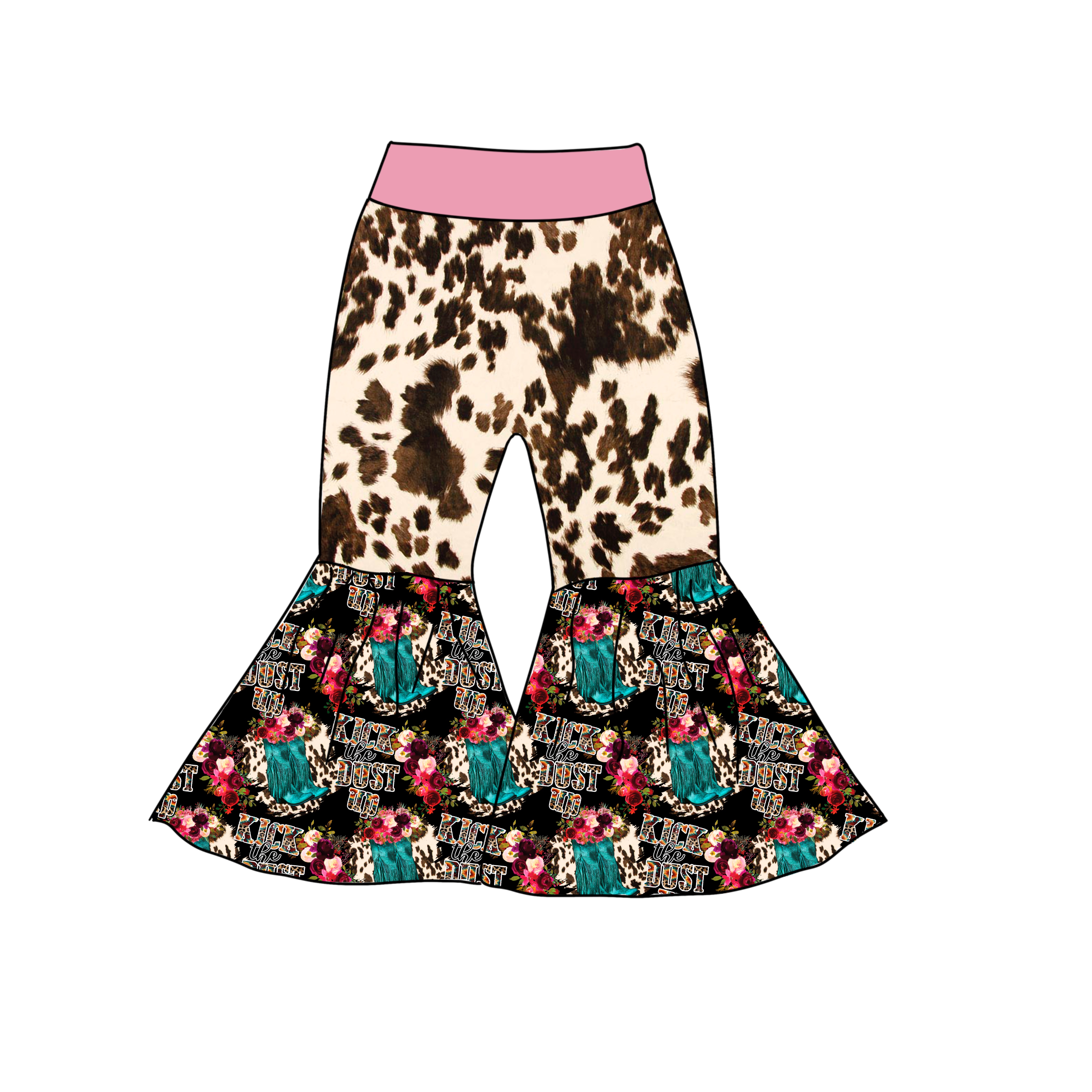 Persea’s Bell Bottom Leggings Sizes NB to 14 Kids PDF Pattern