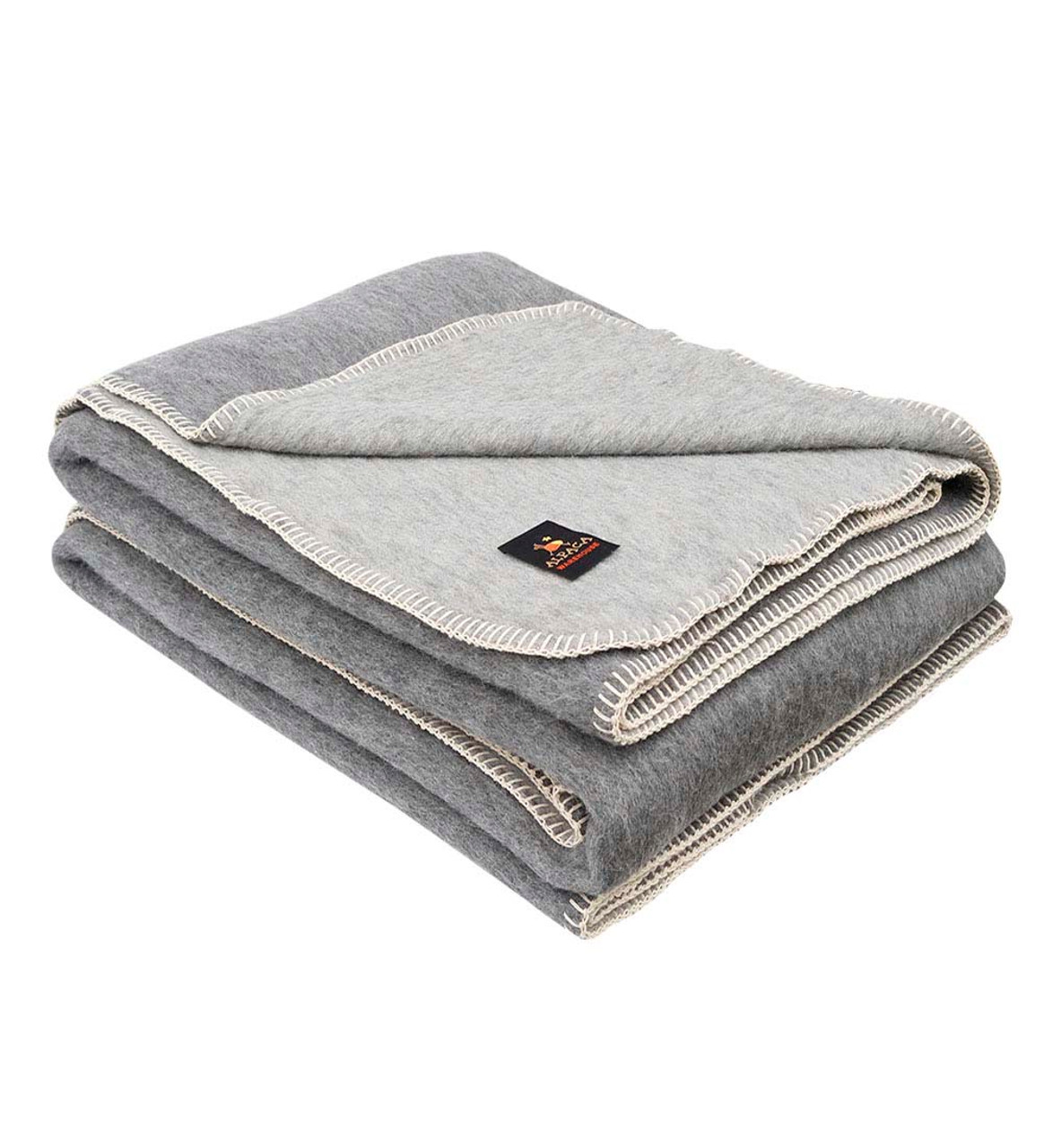 Alpaca Wool Thick Blanket Queen Size - Biface Design - Alpaca Warehouse