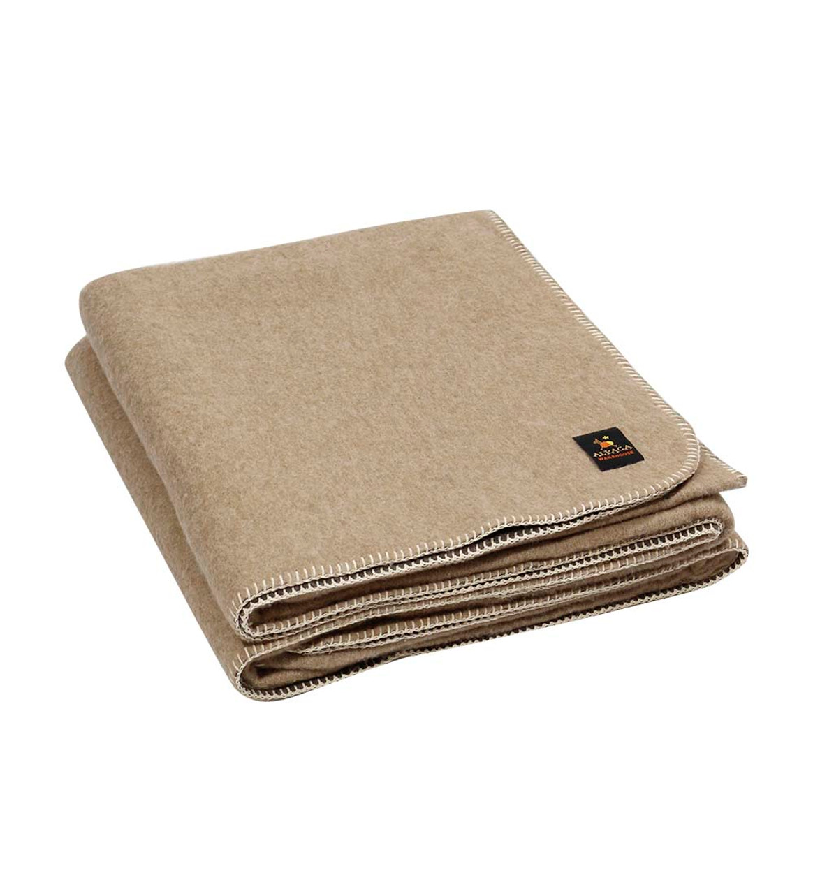 Alpaca Wool Thick Blanket Queen Size - Biface Design - Alpaca Warehouse