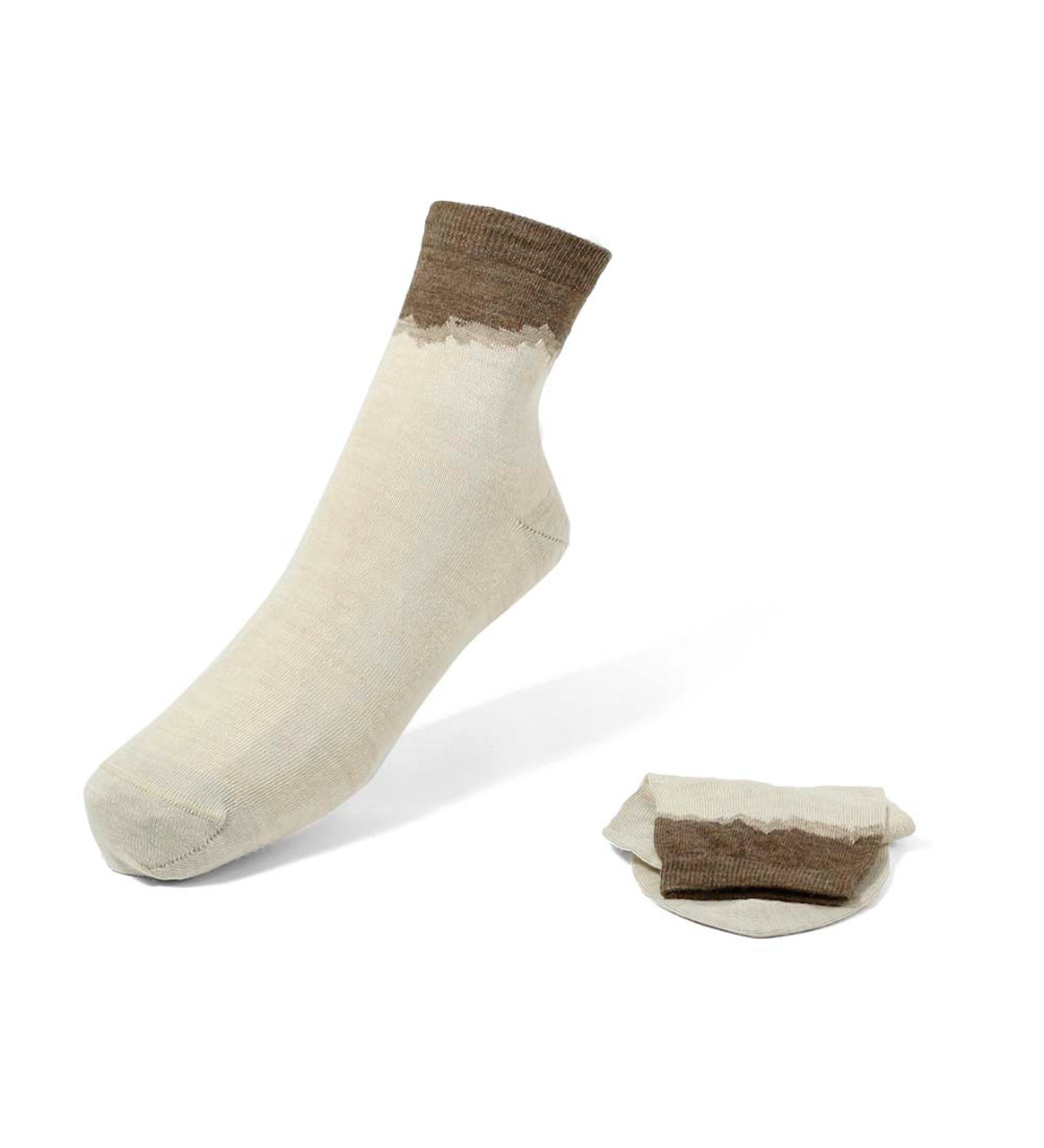 Baby Alpaca Wool Knitted Short Socks Soft And Warm Size Small 5-7.5 Two  Color Design For Women Peru - Alpaca Warehouse