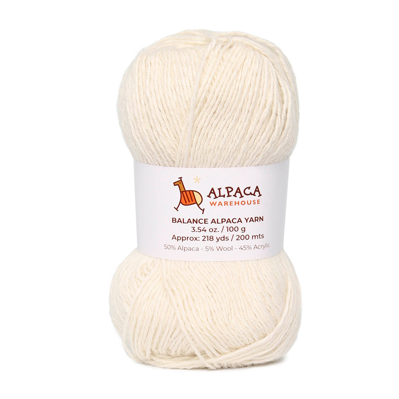 Alpaca Nylon Blend Yarn #1 Lace/Fingering - 290 Yards Total - ONE Skein
