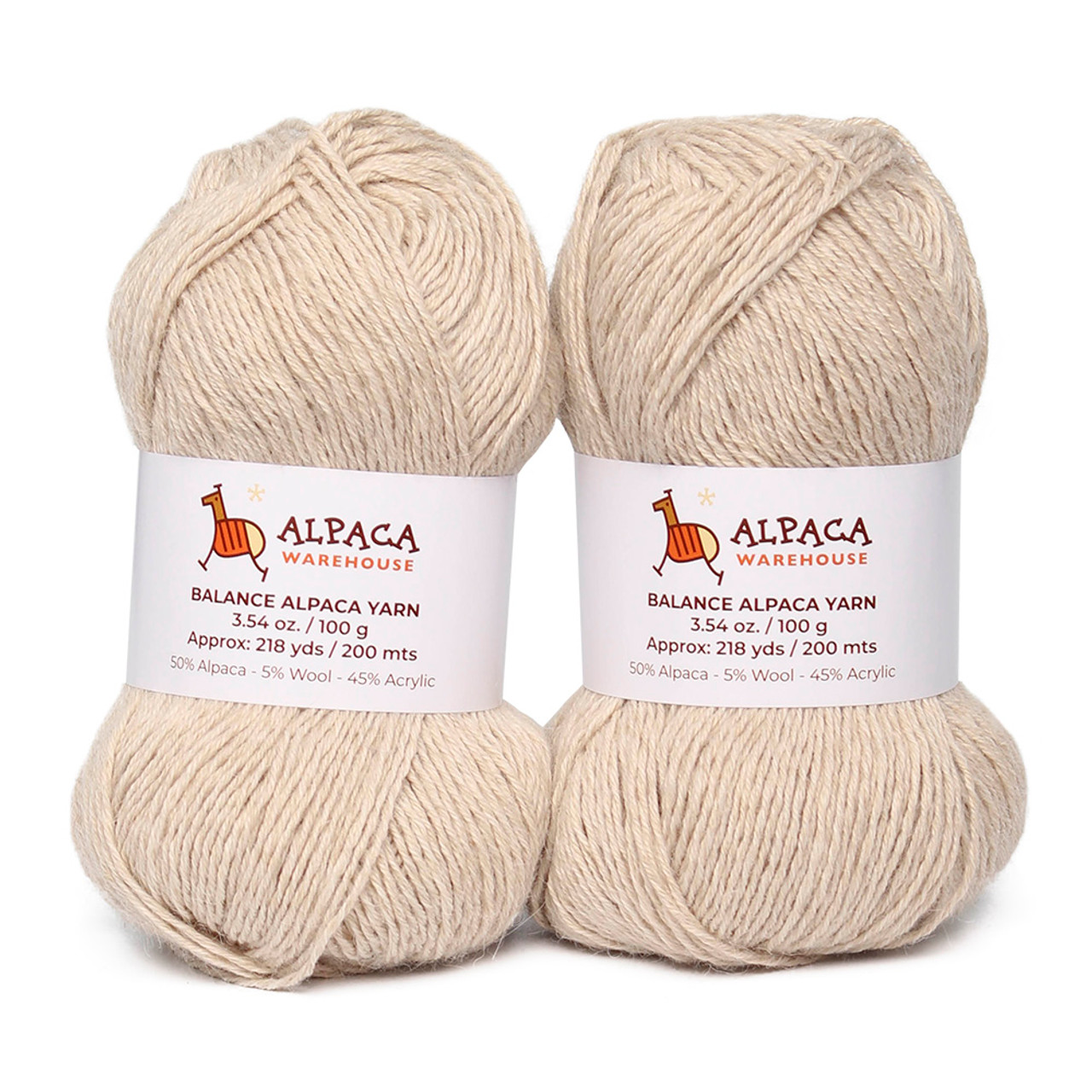 Blend Alpaca Yarn Wool 2 Skeins 200 Grams DK Weight
