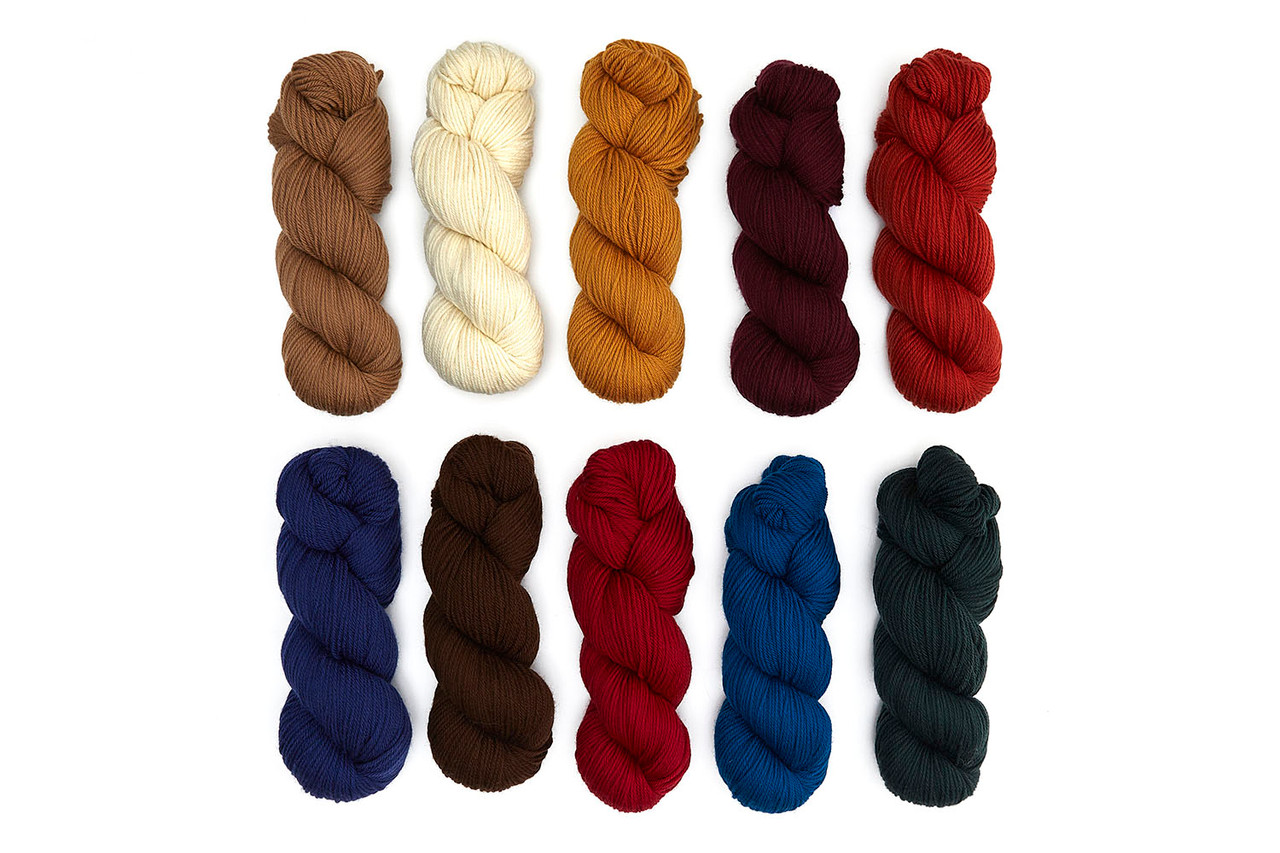 Washable, worsted weight/DK merino blend yarn. Perfect for