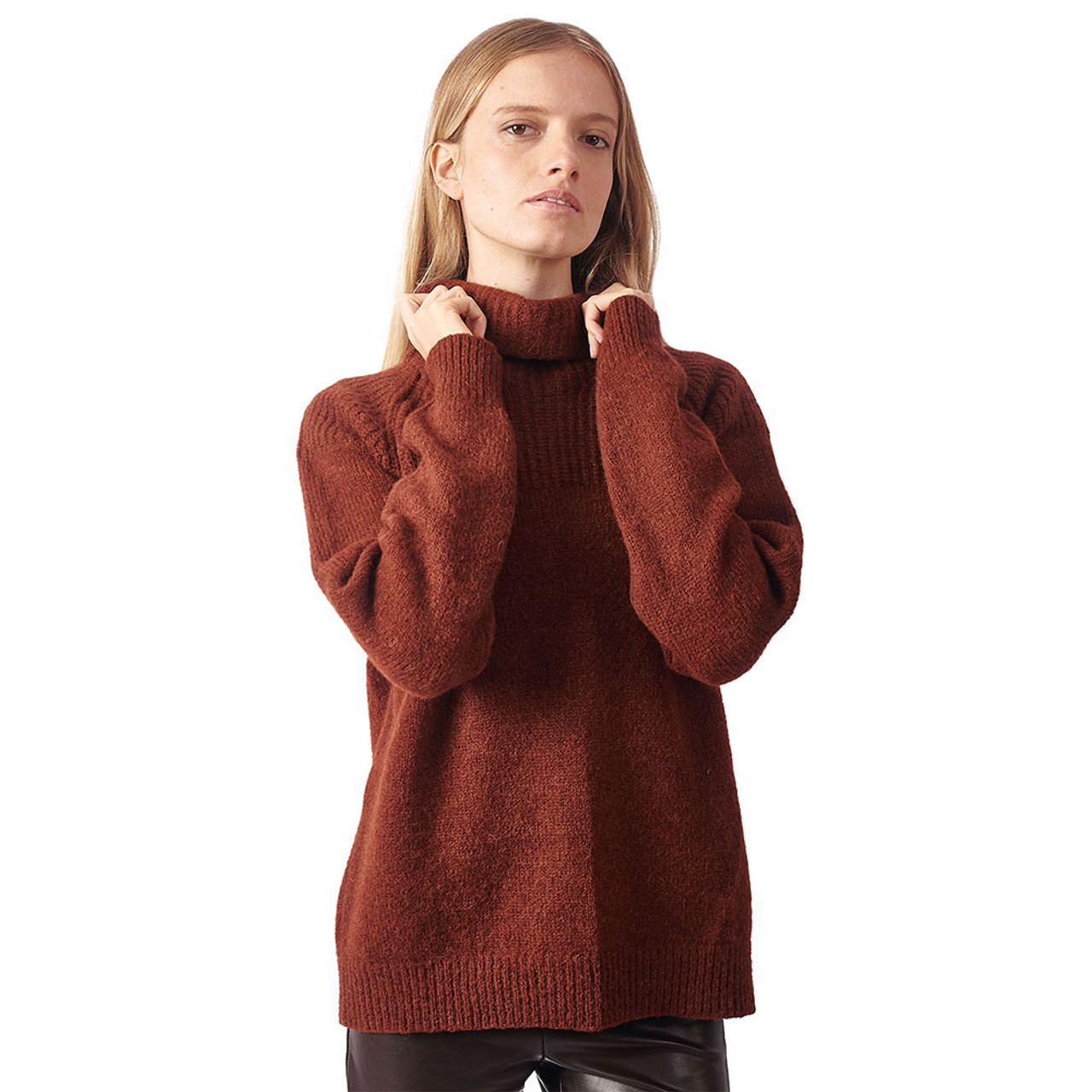 Alpaca Silk Mohair Solid Color Sweater - Alpaca Warehouse