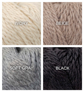 100% Baby Alpaca Yarn Wool Set Of 3 Skeins Chunky Bulky Weight