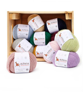 Blend Alpaca Yarn Wool Set Of 3 Skeins Worsted Weight