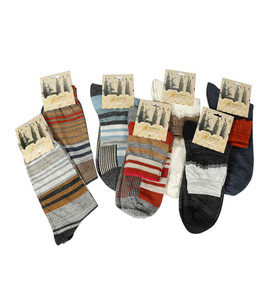 Baby Alpaca Wool Knitted Short Socks Soft And Warm One Size Multicolor Design For Men Peru