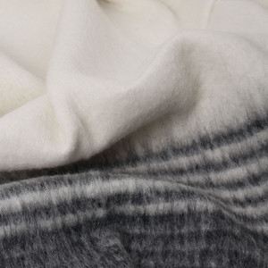 Andes Winter Haze Alpaca Throw Blanket
