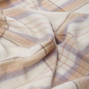 Scottish Pastel Lines Alpaca Throw Blanket