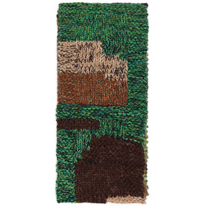 Handknit Patchwork Alpaca Wool Set Of Beanie Hat And Scarf
