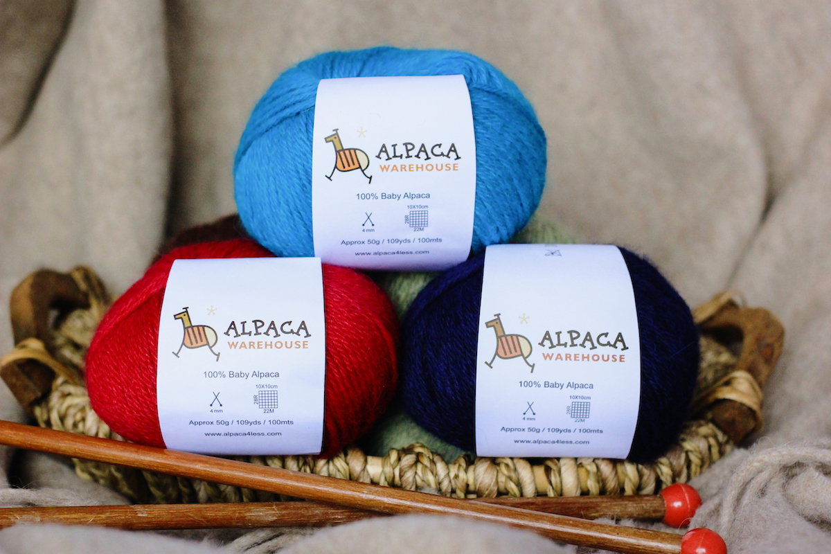 Knitting Yarn 100% Alpaca 50gr 109yds 